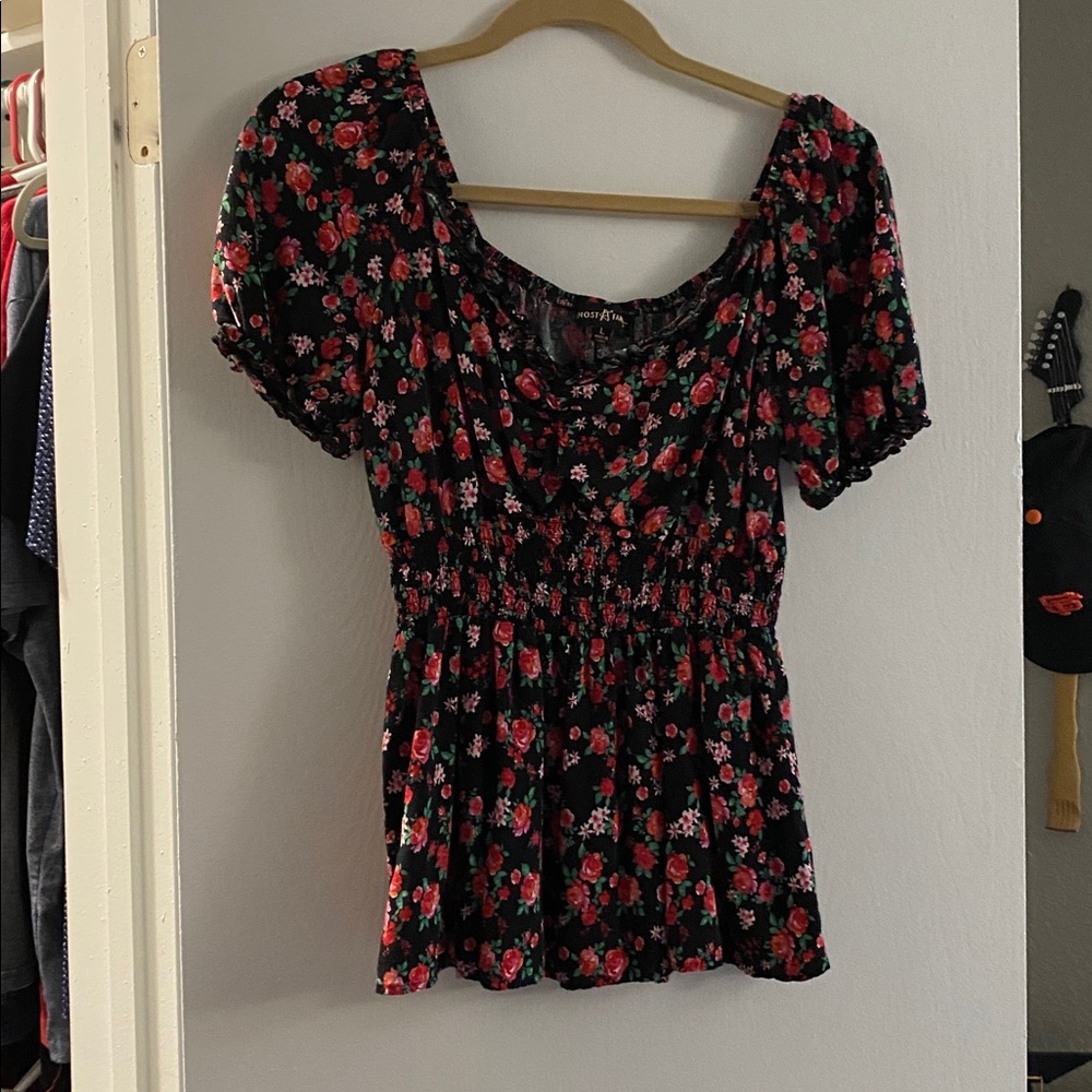 FA Vibrant Floral Pattern Top
